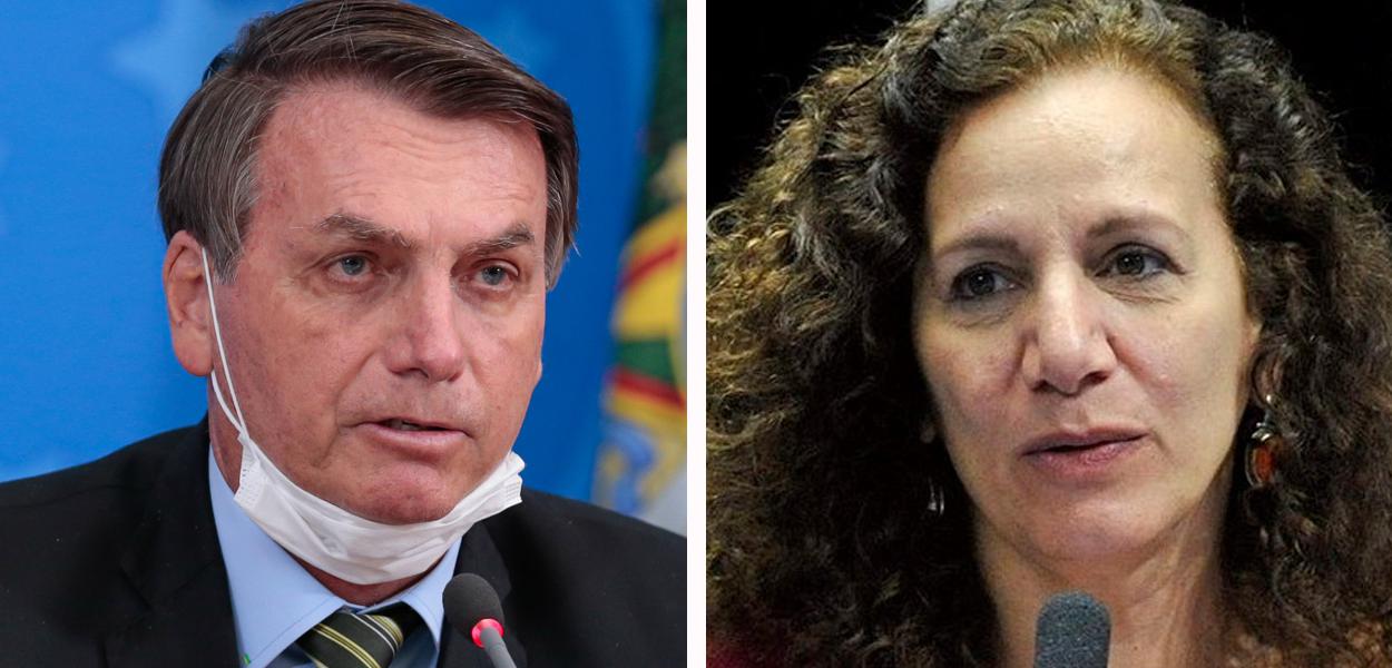 Jair Bolsonaro e Jandira Feghali