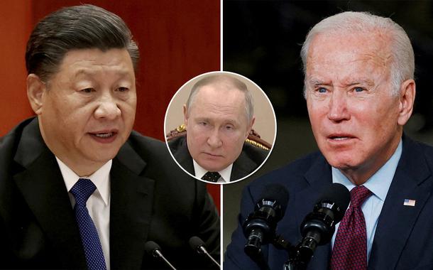 A frase ameaçadora que Joe Biden disse a Xi Jinping após uma reunião com Vladimir Putin