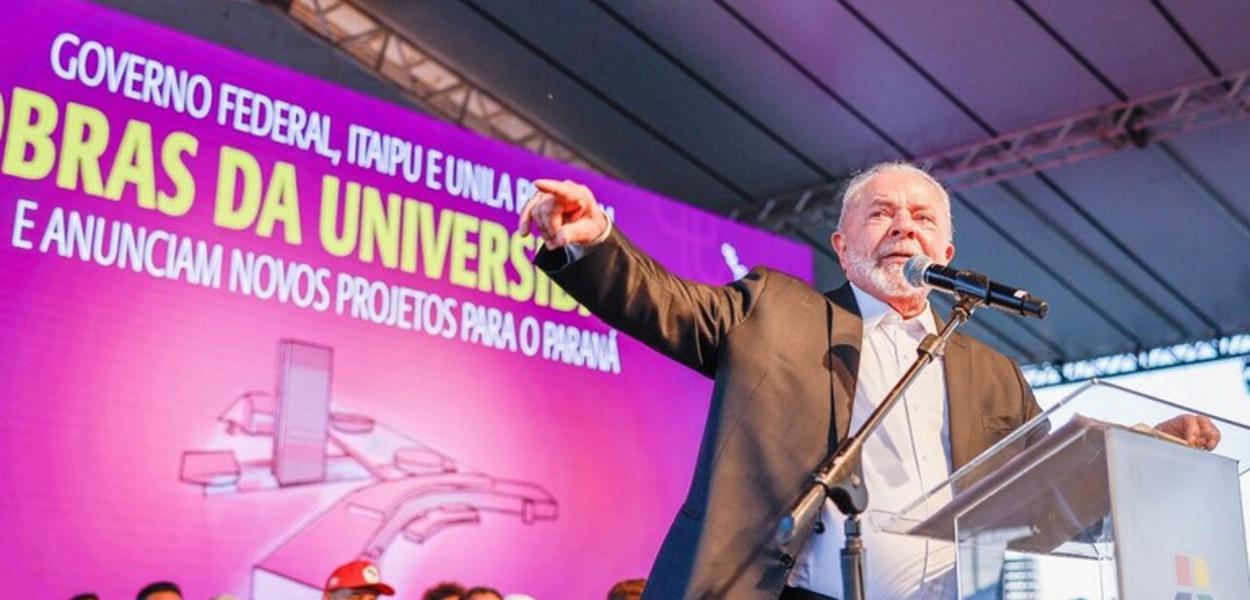Lula na retomada de obras na Unila