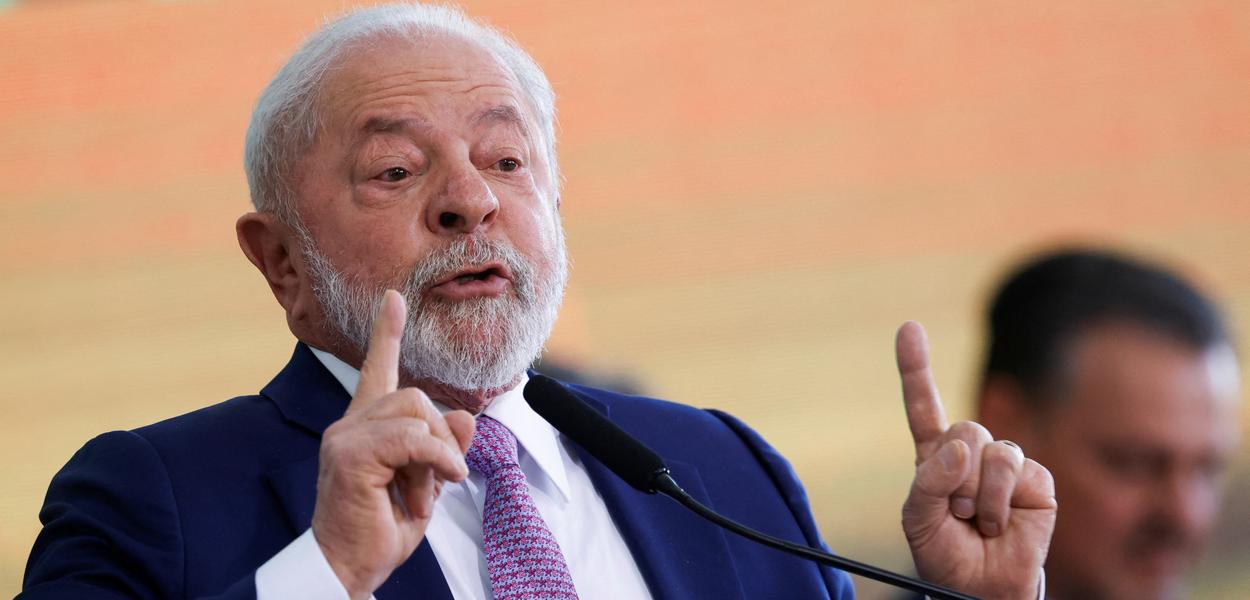 Presidente Luiz Inácio Lula da Silva durante cerimônia em Brasília - 27/06/2023 